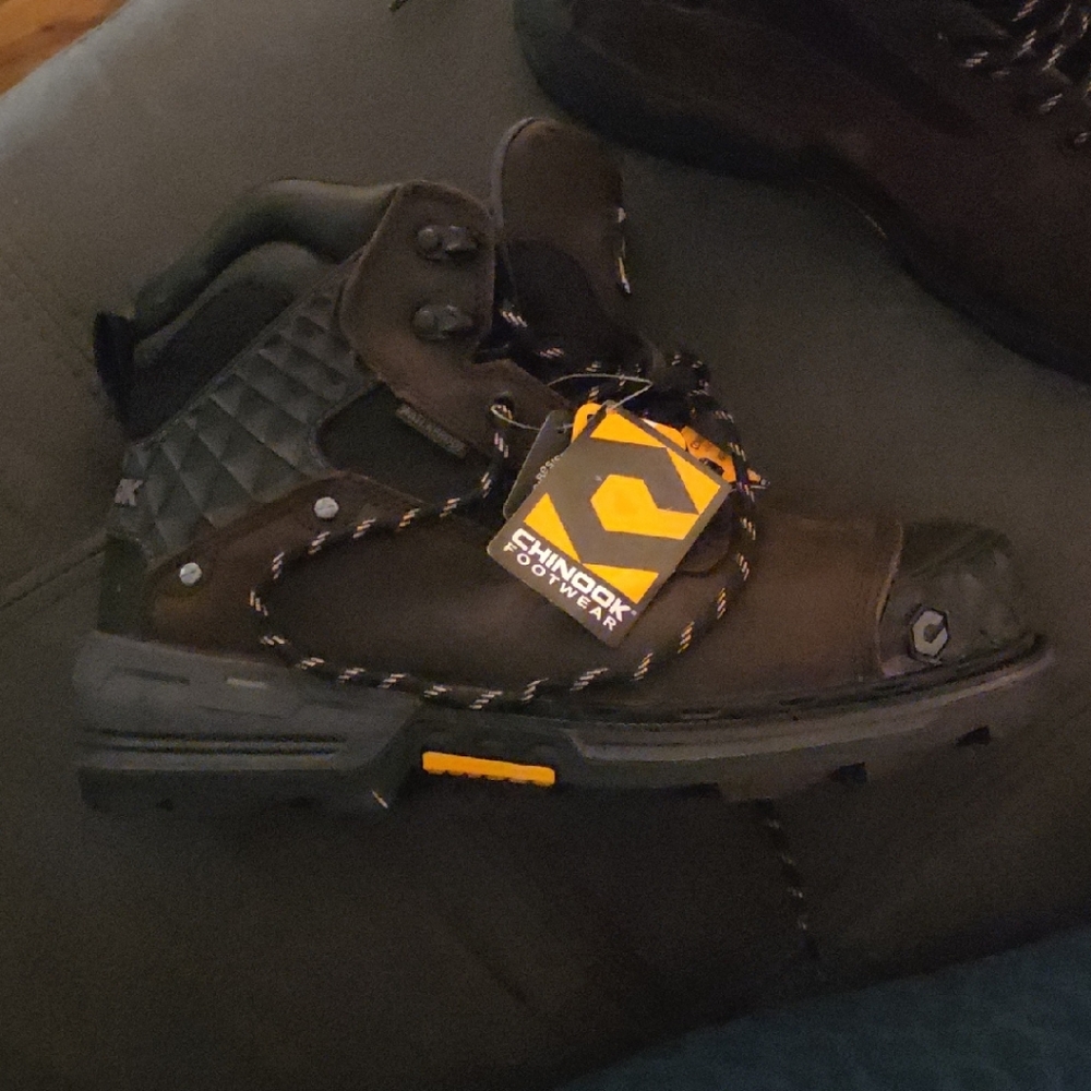 Caterpillar Black and Yellow Men's Boots